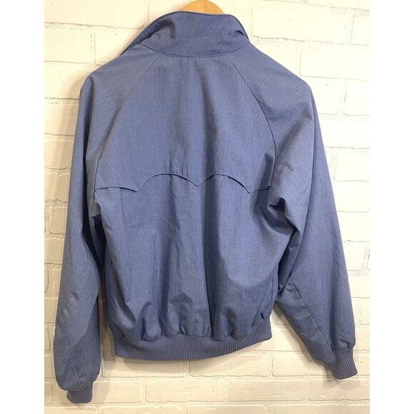 Vintage Mens #40 | Sir Jac Jacket | Light Blue Bomber Jacket | Red Plaid Lined - Picture 7 of 8